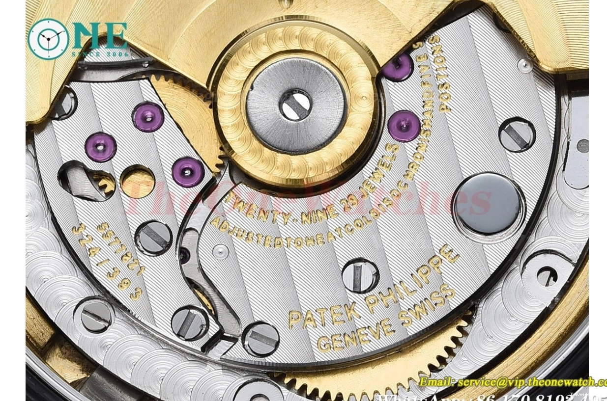 TWF Diamond Red RU Ladies SS Aquanaut 35mm A324 Bezel 0410